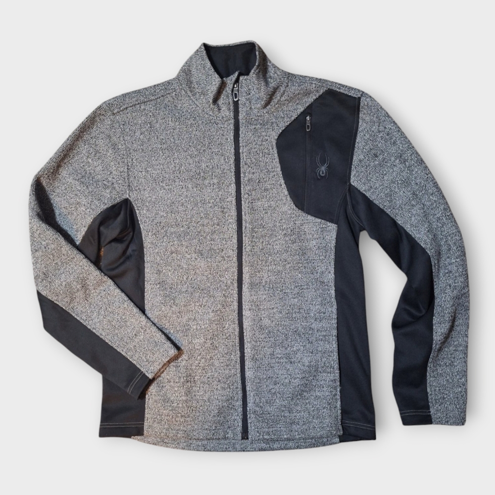 Spyder Men's Size Large Gray and Black Jacket